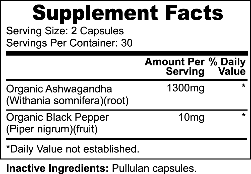 Ashwagandha Root Supplement 